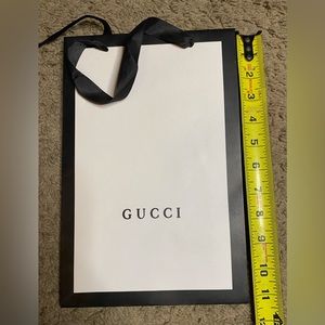 2 different sized empty Gucci gift bags, see pics for measurements